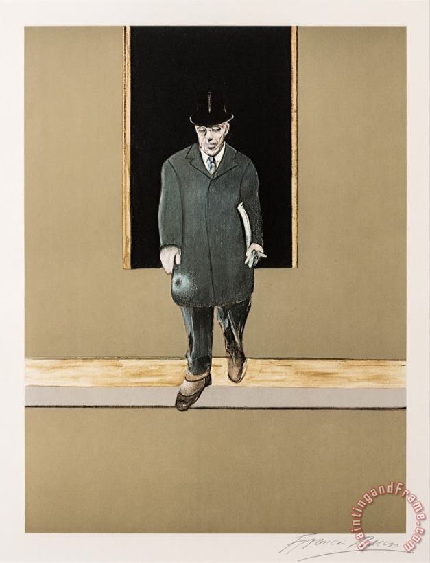 Triptych, 1987 painting - Francis Bacon Triptych, 1987 Art Print