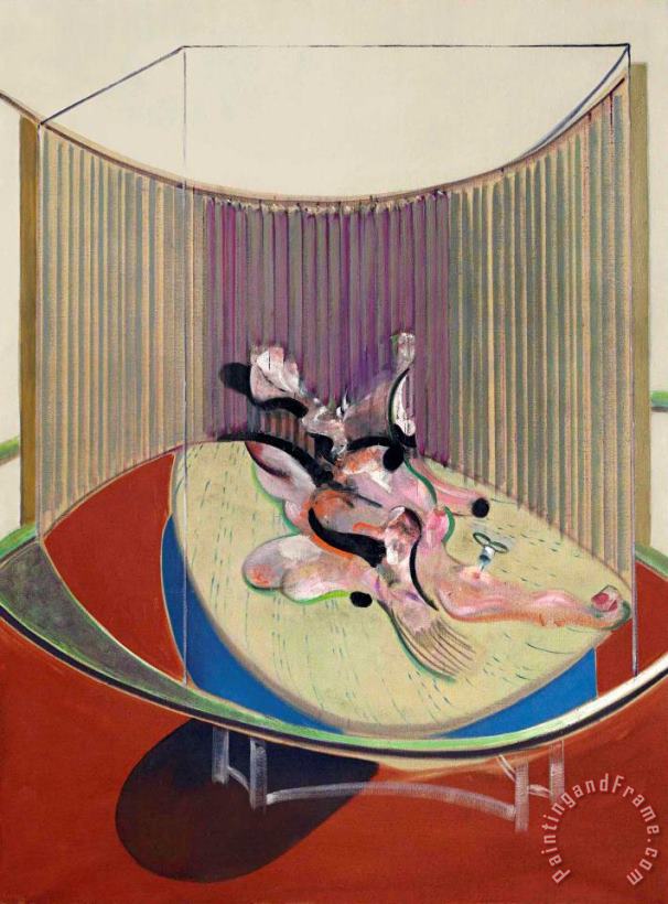 Francis Bacon Version No. 2 of Lying Figure with Hypodermic Syringe, 1968 Art Painting