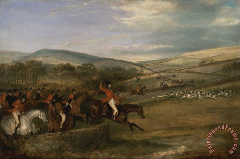 Francis Calcraft Turner The Berkeley Hunt, 1842 Full Cry Art Painting