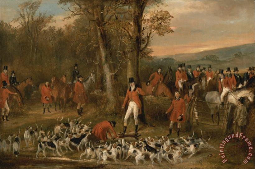 Francis Calcraft Turner The Berkeley Hunt, 1842 The Death Art Painting