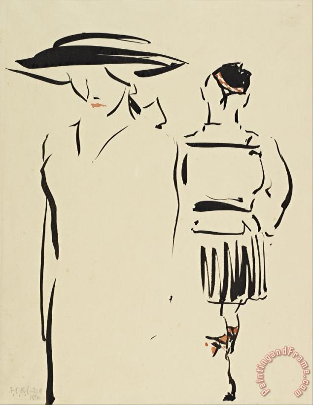 Francis Campbell Boileau Cadell The Parting Art Print