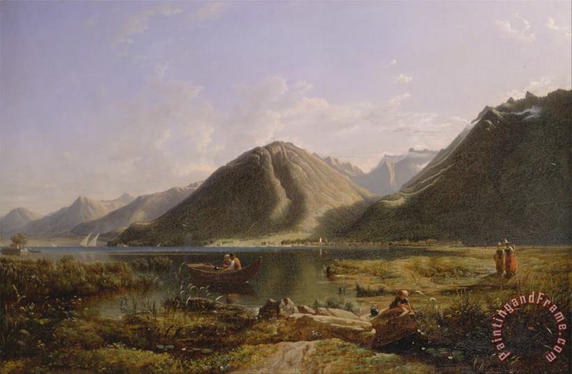 Francis Danby End of Lake Geneva Art Painting