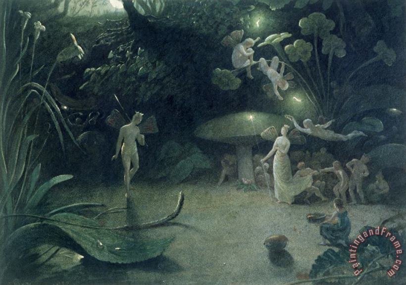  Scene from 'A Midsummer Night's Dream painting - Francis Danby  Scene from 'A Midsummer Night's Dream Art Print