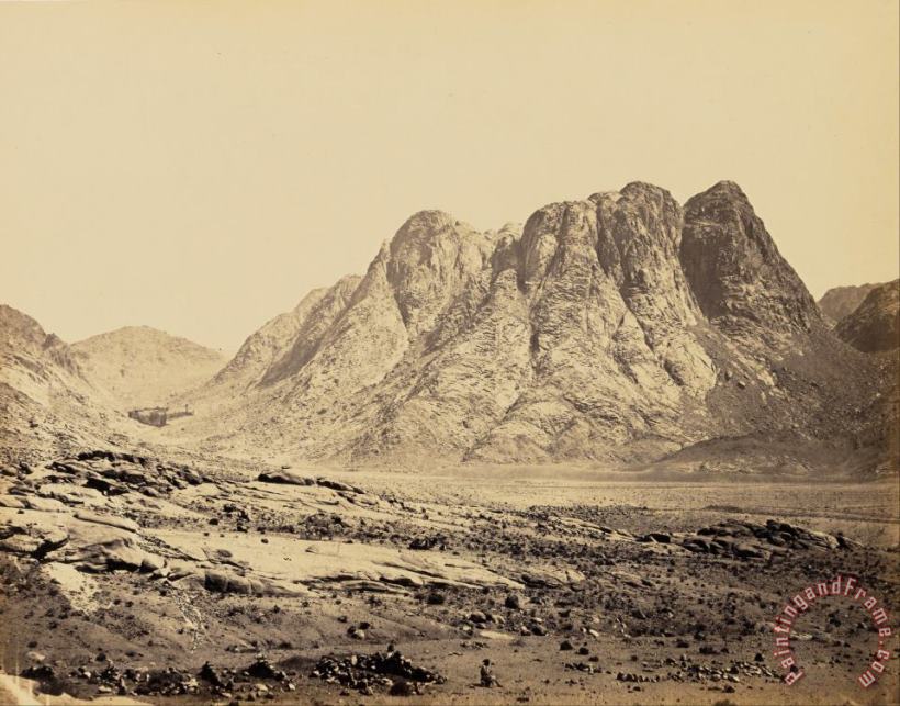 Mount Horeb, Sinai painting - Francis Frith Mount Horeb, Sinai Art Print