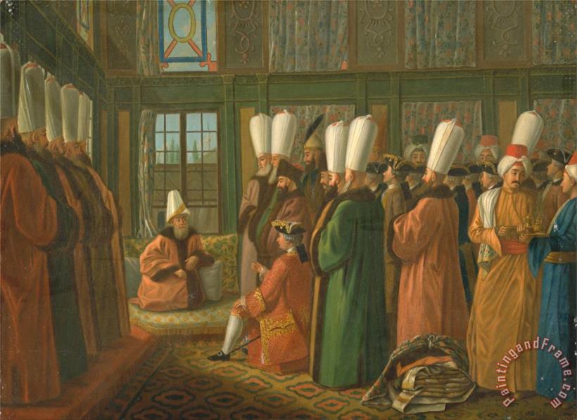 The Grand Vizier Giving Audience to The English Ambassador painting - Francis Smith The Grand Vizier Giving Audience to The English Ambassador Art Print