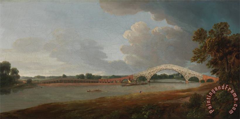 Francis Swaine Old Walton Bridge Art Painting