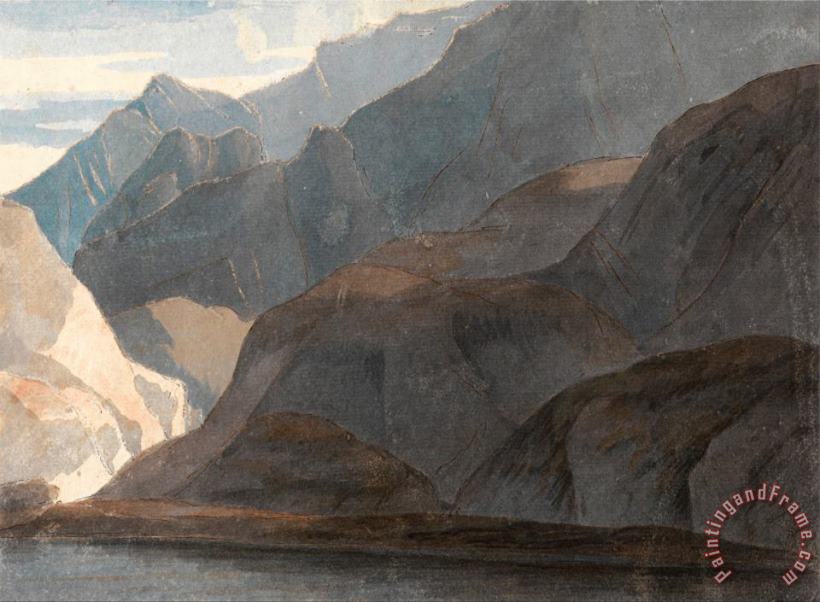 On The Lake of Como painting - Francis Swaine On The Lake of Como Art Print