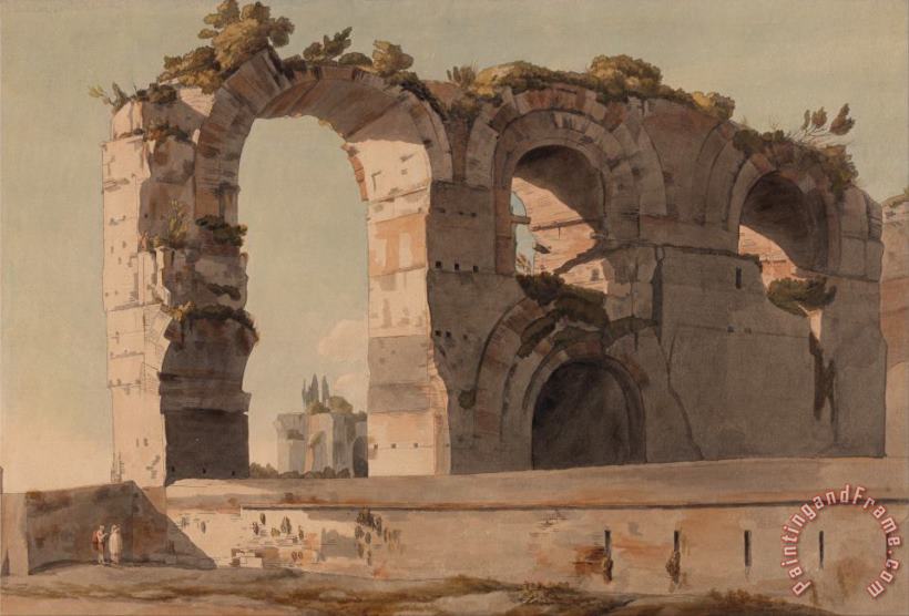 Francis Swaine The Claudian Aquaduct, Rome Art Painting