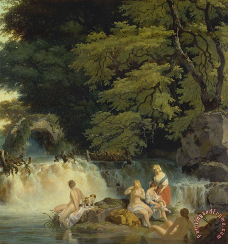 Francis Wheatley The Salmon Leap, Leixlip Art Painting