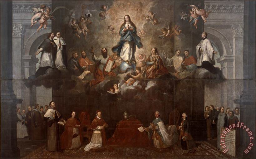Francisco Antonio Vallejo Glorification of The Immaculate Conception Art Print