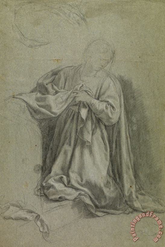 The Virgin Annunciate painting - Francisco Bayeu Y Subias The Virgin Annunciate Art Print