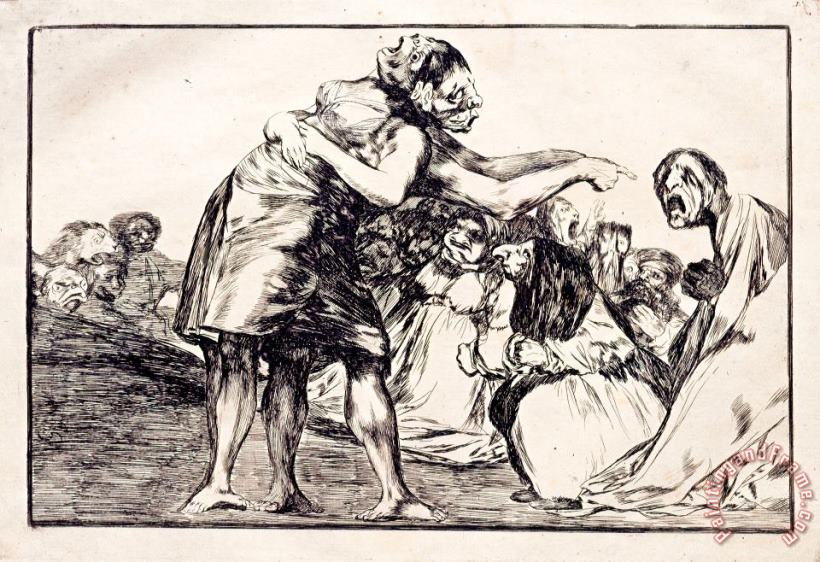 Disorderly Folly painting - Francisco De Goya Disorderly Folly Art Print