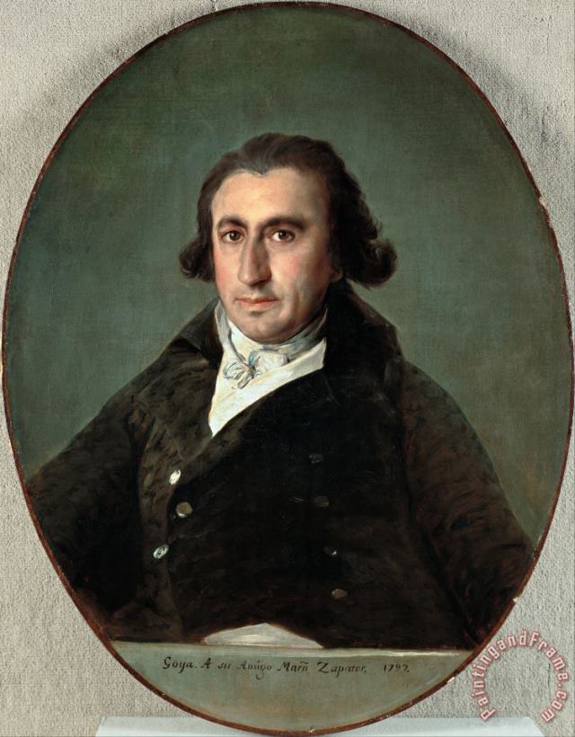 Francisco De Goya Portrait of Martin Zapater Art Painting