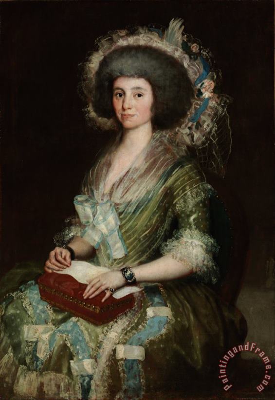 Portrait of Senora Cean Bermudez painting - Francisco De Goya Portrait of Senora Cean Bermudez Art Print