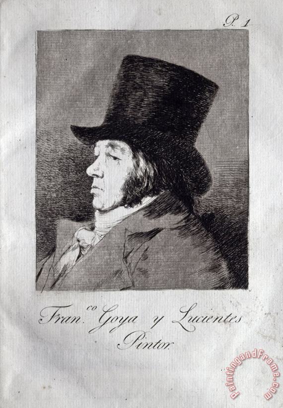Francisco De Goya Self Portrait Art Print