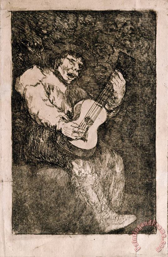 Francisco De Goya The Blind Singer Art Print