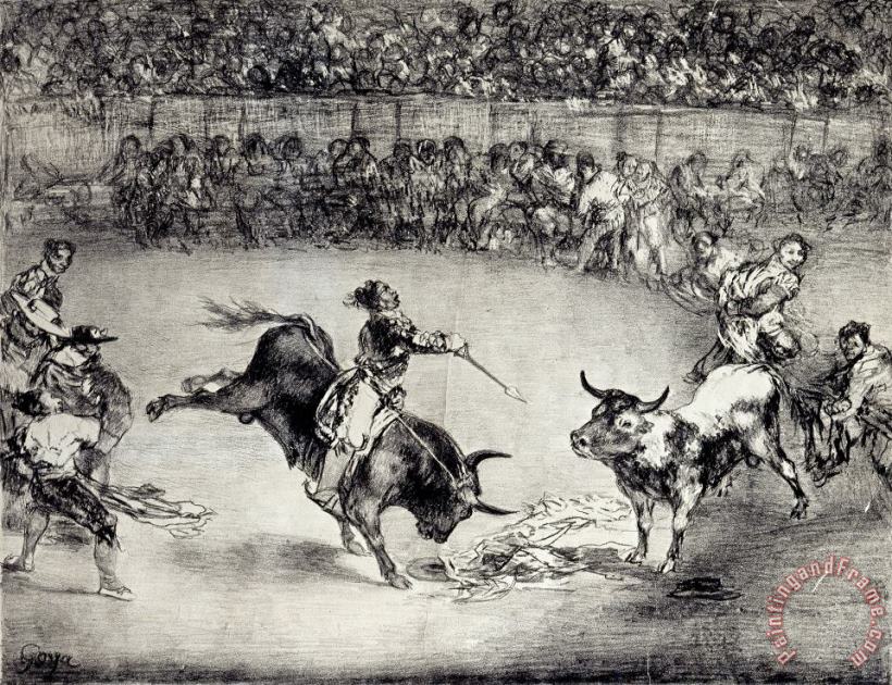 Francisco De Goya The Famous American, Mariano Ceballos Art Print