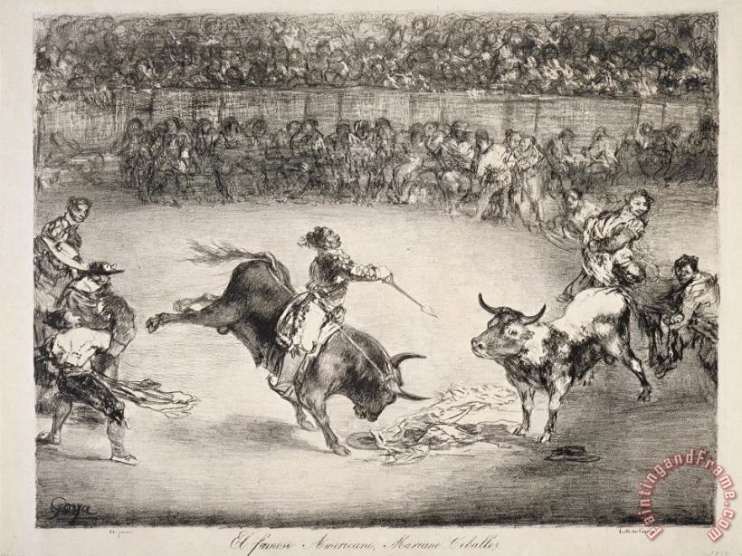 Francisco De Goya The Renowned American Mariano Cebellos Art Print
