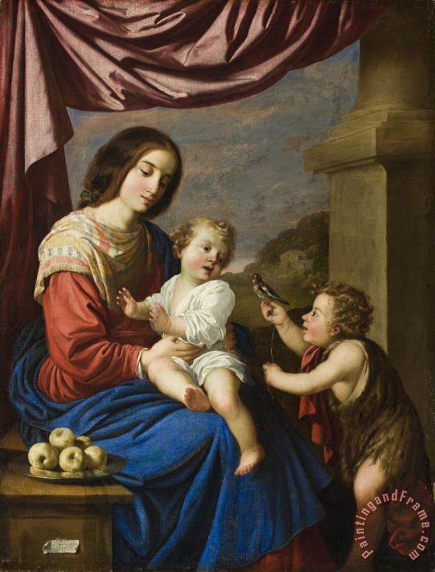 Francisco de Zurbaran Madonna And Child with The Infant Saint John Art Print