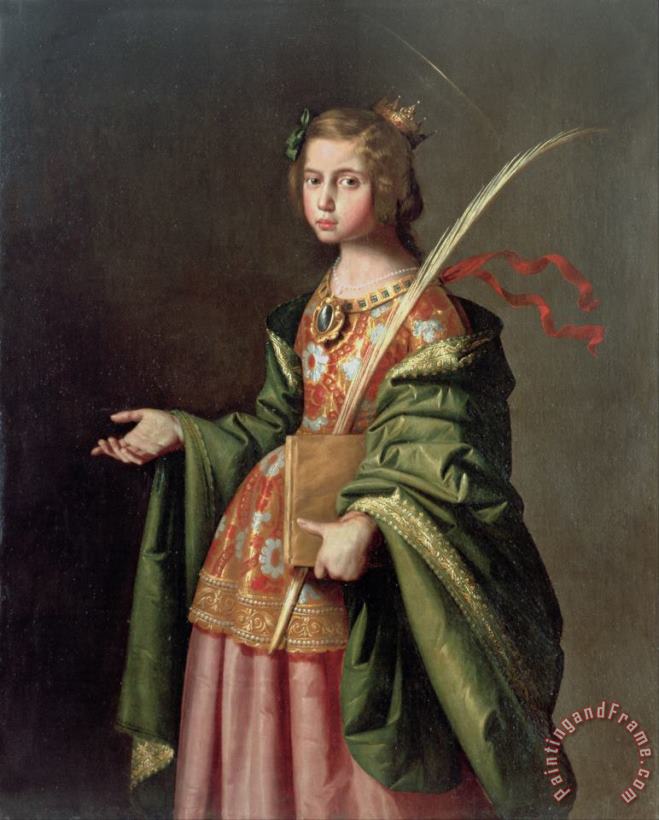Francisco de Zurbaran Saint Elizabeth of Thuringia Art Print