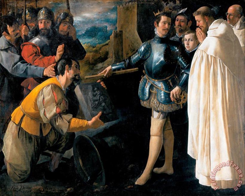 Saint Peter Nolasco Recovering The Image of The Virgin painting - Francisco de Zurbaran Saint Peter Nolasco Recovering The Image of The Virgin Art Print