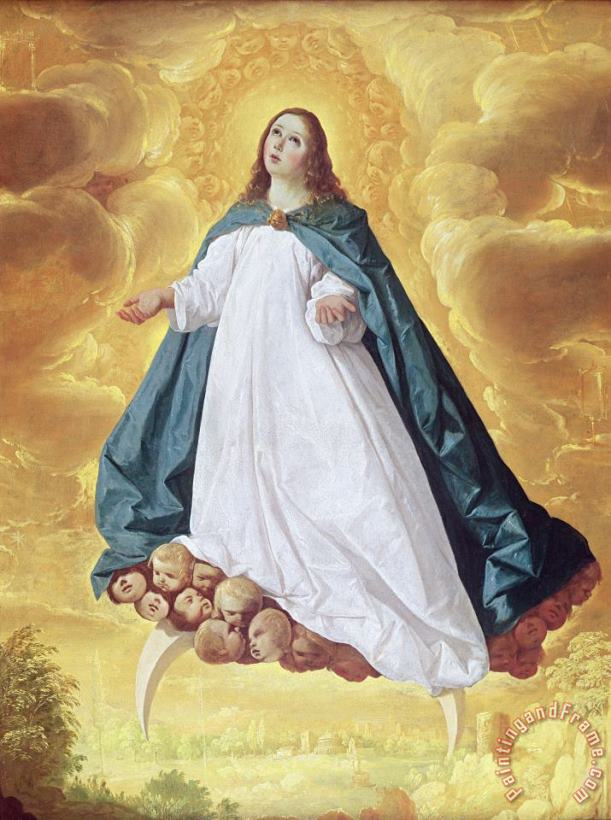The Immaculate Conception painting - Francisco de Zurbaran The Immaculate Conception Art Print