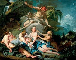 Francois Boucher Mercury Entrusting The Infant Bacchus to The Nymphs of Nysa