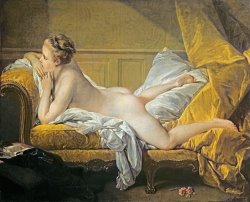 Francois Boucher - Reclining Nude painting