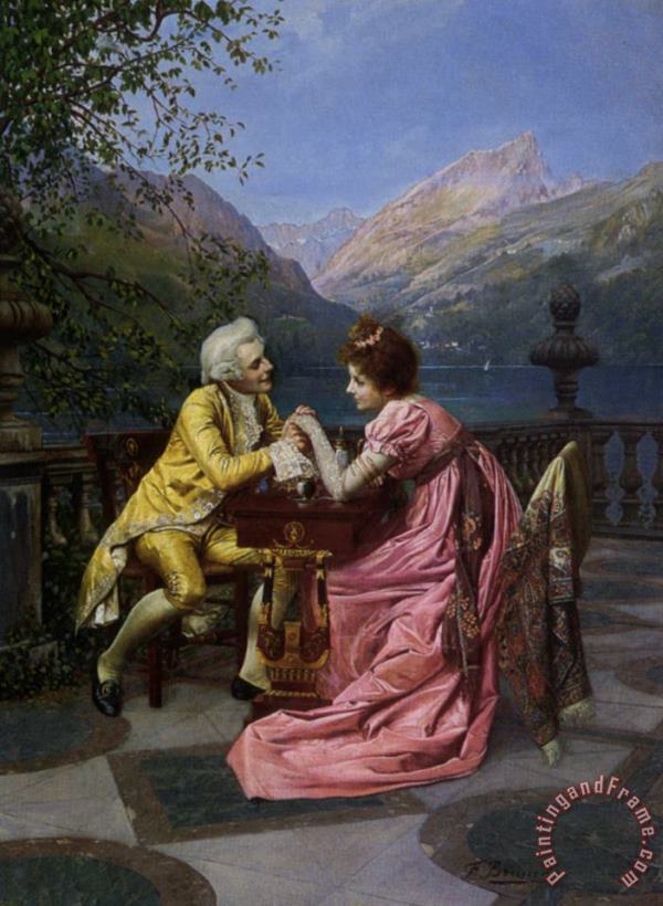 Francois Brunery The Proposal Art Painting