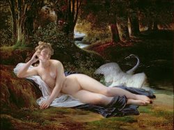 Francois Edouard Picot - Leda and the Swan painting