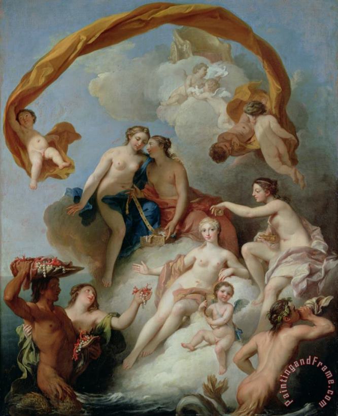 La Toilette de Venus painting - Francois Lemoyne La Toilette de Venus Art Print