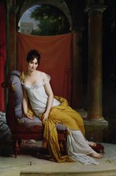 Francois Pascal Simon Gerard - Portrait of Madame Recamier painting