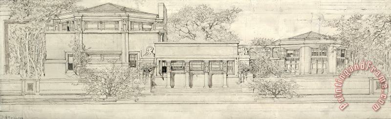 Frank Lloyd Wright Oak Park Studio of Frank Lloyd Wright Art Print