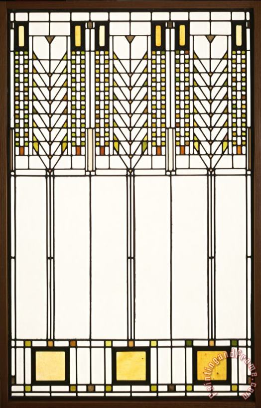 Frank Lloyd Wright Tree of Life Window Art Print