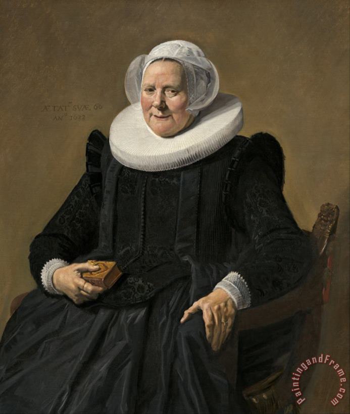 Portrait of an Elderly Lady painting - Frans Hals Portrait of an Elderly Lady Art Print