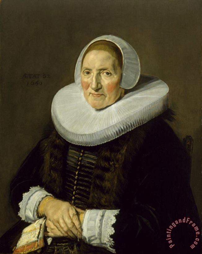 Frans Hals Portrait of an Elderly Woman Art Print