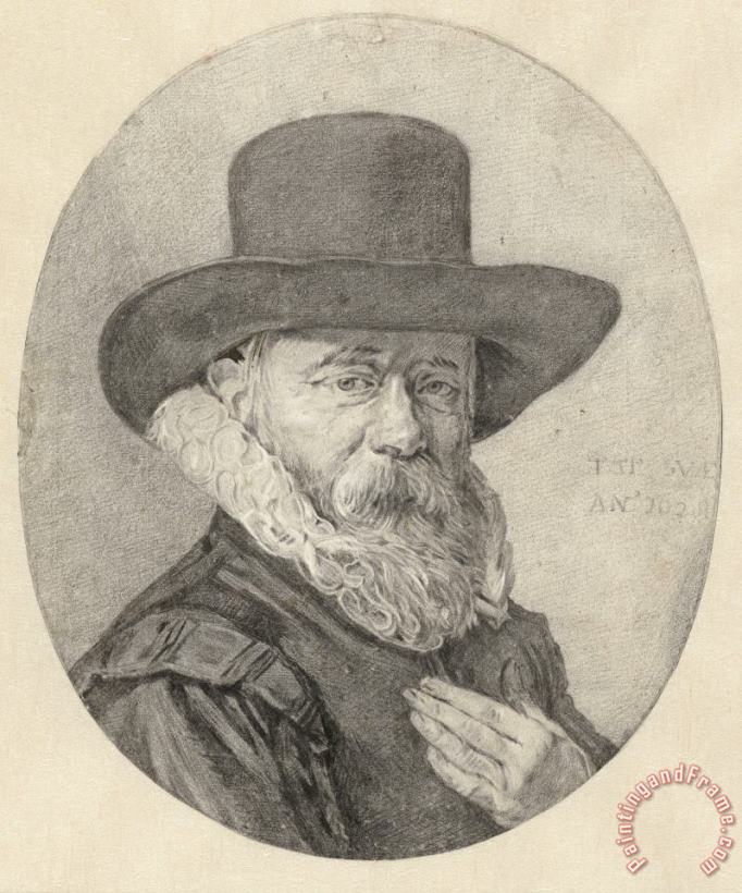 Frans Hals Portret Van Een Man, Wellicht Theodorus Schrevelius Art Print