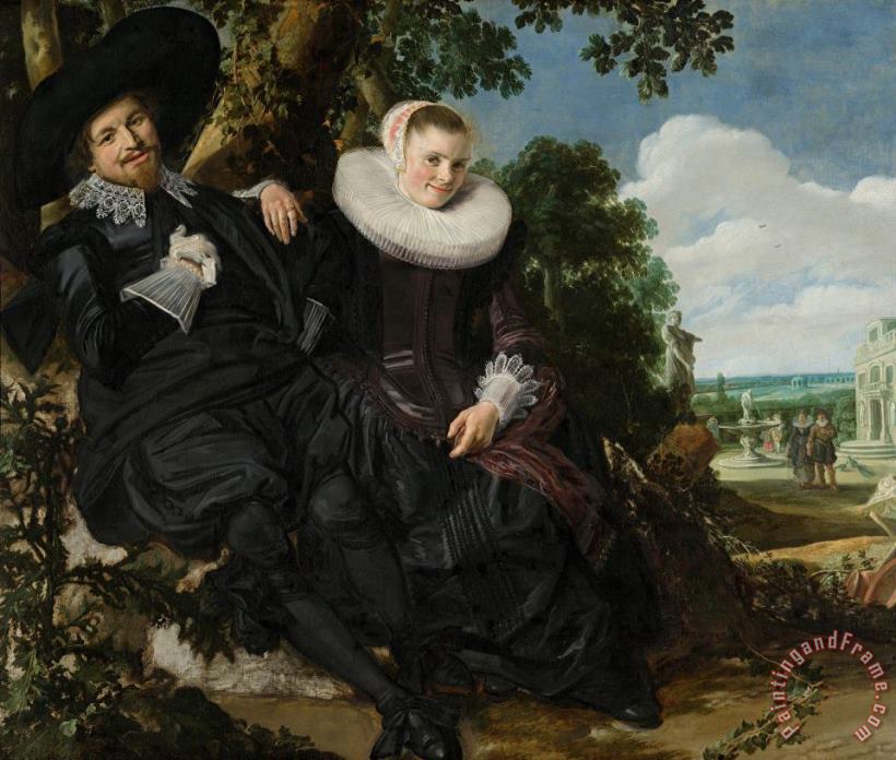 Frans Hals Portret Van Een Stel in Een Landschap Art Painting