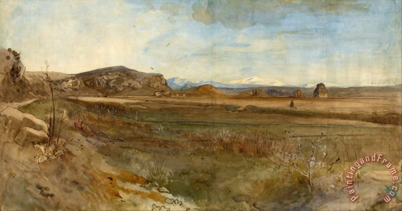 Franz Albert Venus Campagna Landscape on The Via Flaminia Art Painting