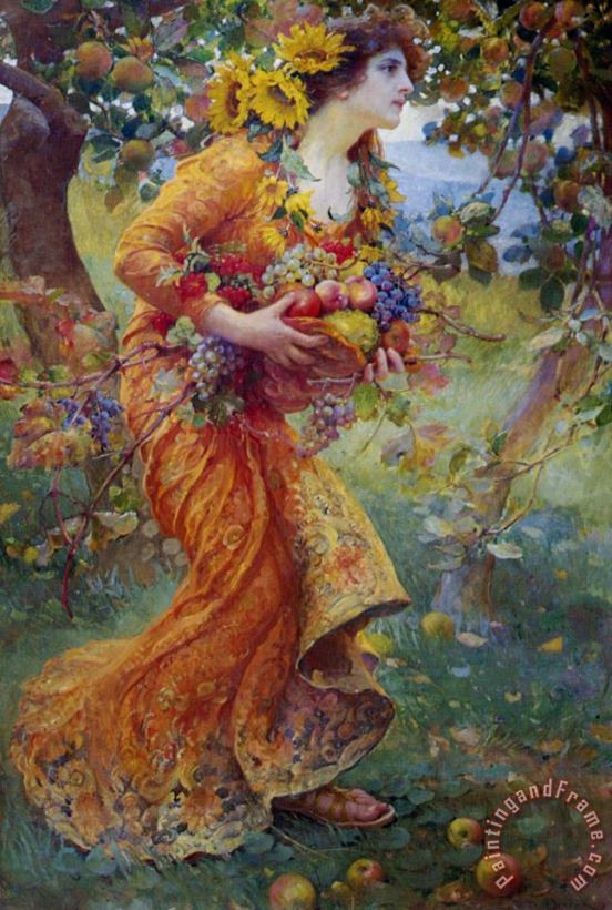 The Orchard painting - Franz Dvorak The Orchard Art Print