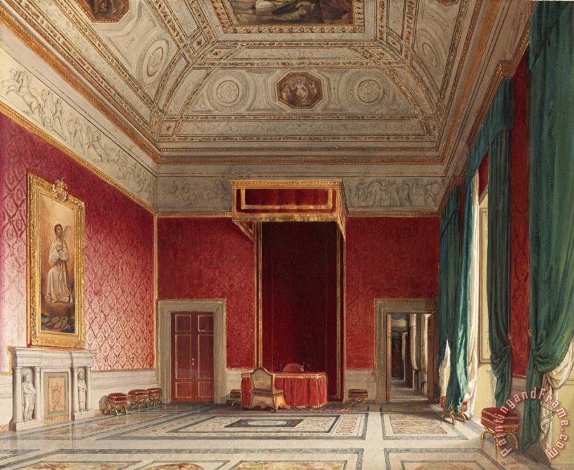 Sala Del Thorvaldsen, Rome painting - Franz Heinrich Sala Del Thorvaldsen, Rome Art Print