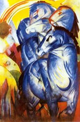 Franz Marc A Tower of Blue Horses