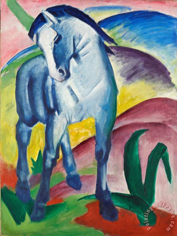 Blue Horse I painting - Franz Marc Blue Horse I Art Print