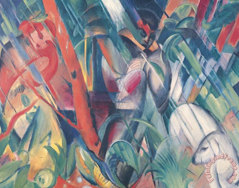 Franz Marc In the Rain Art Painting