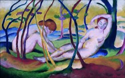 Franz Marc Nudes Under Trees