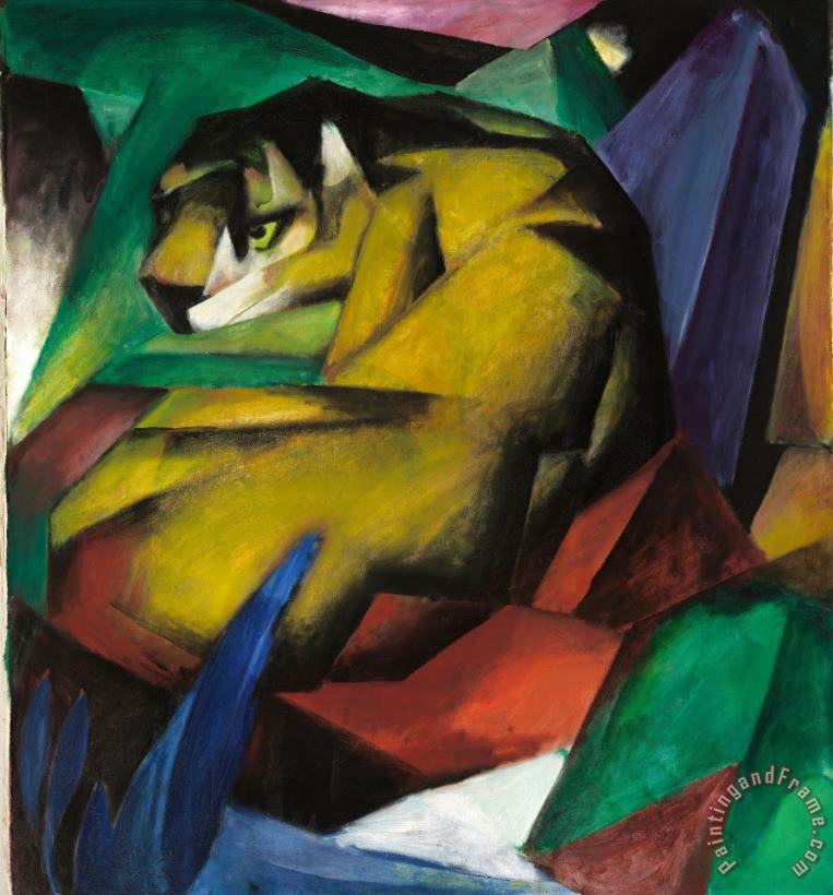 Franz Marc The Tiger Art Painting