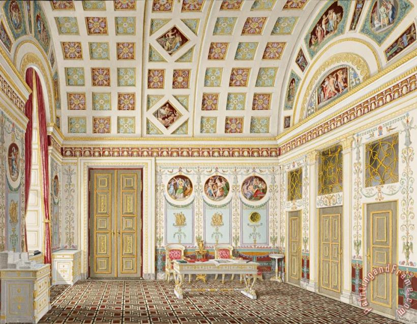 The Dressing Room of King Ludwig I at The Munich Residence Palace painting - Franz Xaver Nachtmann The Dressing Room of King Ludwig I at The Munich Residence Palace Art Print