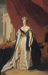 Franz Xaver Winterhalter Portrait Of Queen Victoria In Coronation Robes