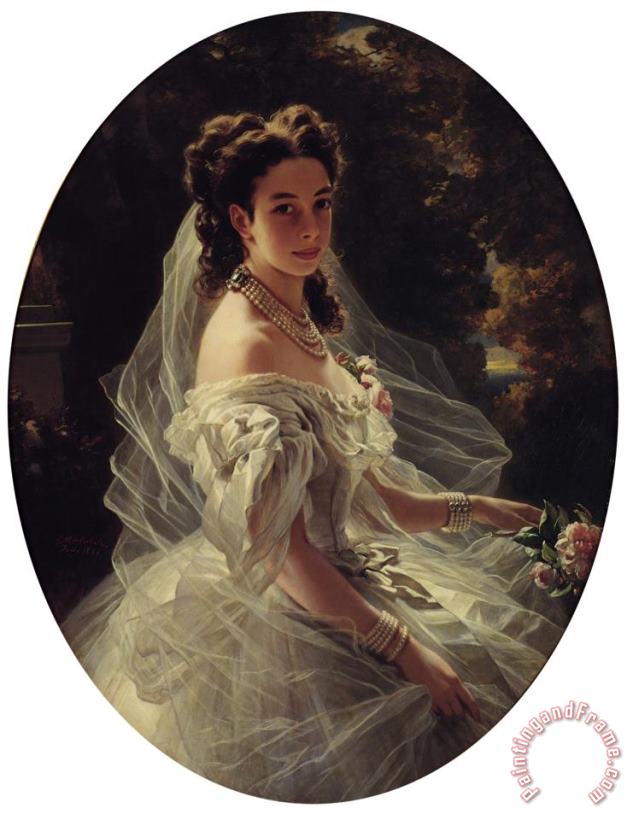 Franz Xavier Winterhalter Pauline Sandor, Princess Metternich Art Painting