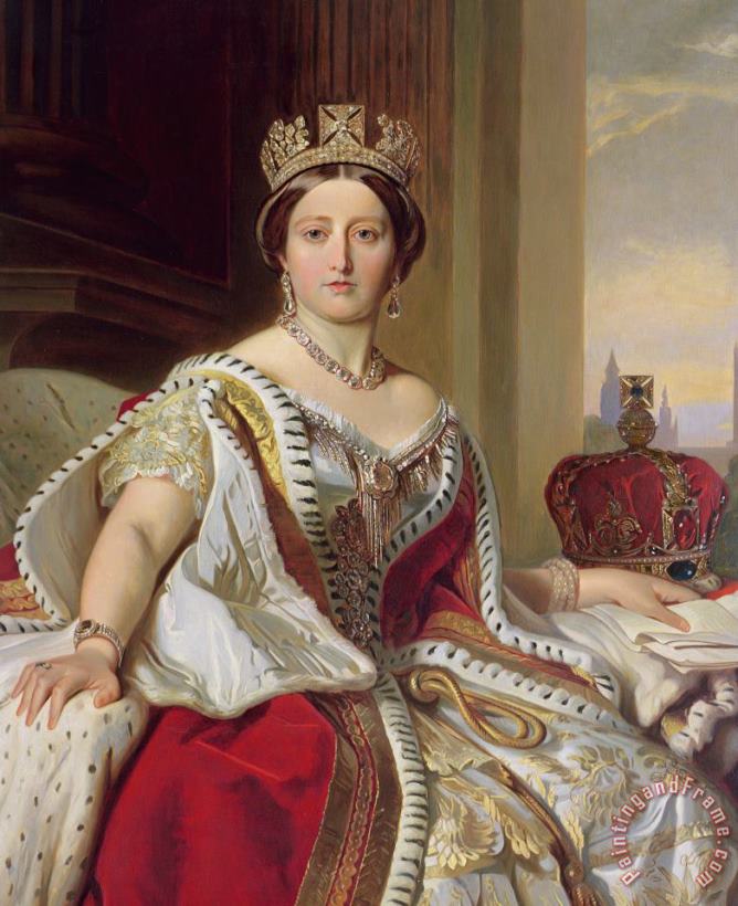 Franz Xavier Winterhalter Portrait of Queen Victoria Art Painting